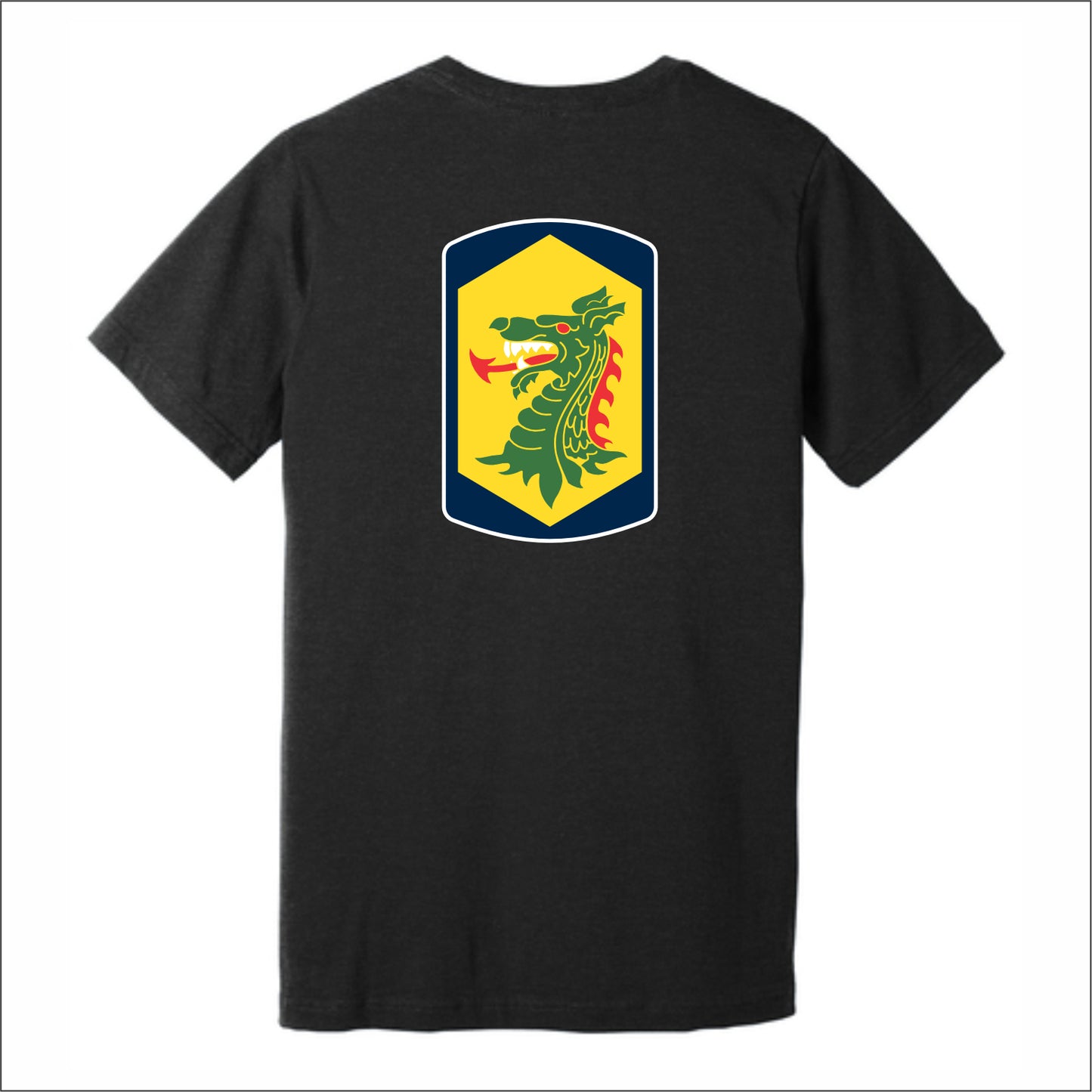123rd Engineer Battalion Heathered Soft Jersey Short Sleeve T-shirt - Design A