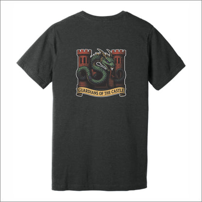 123rd Engineer Battalion Heathered Soft Jersey Short Sleeve T-shirt - Design B