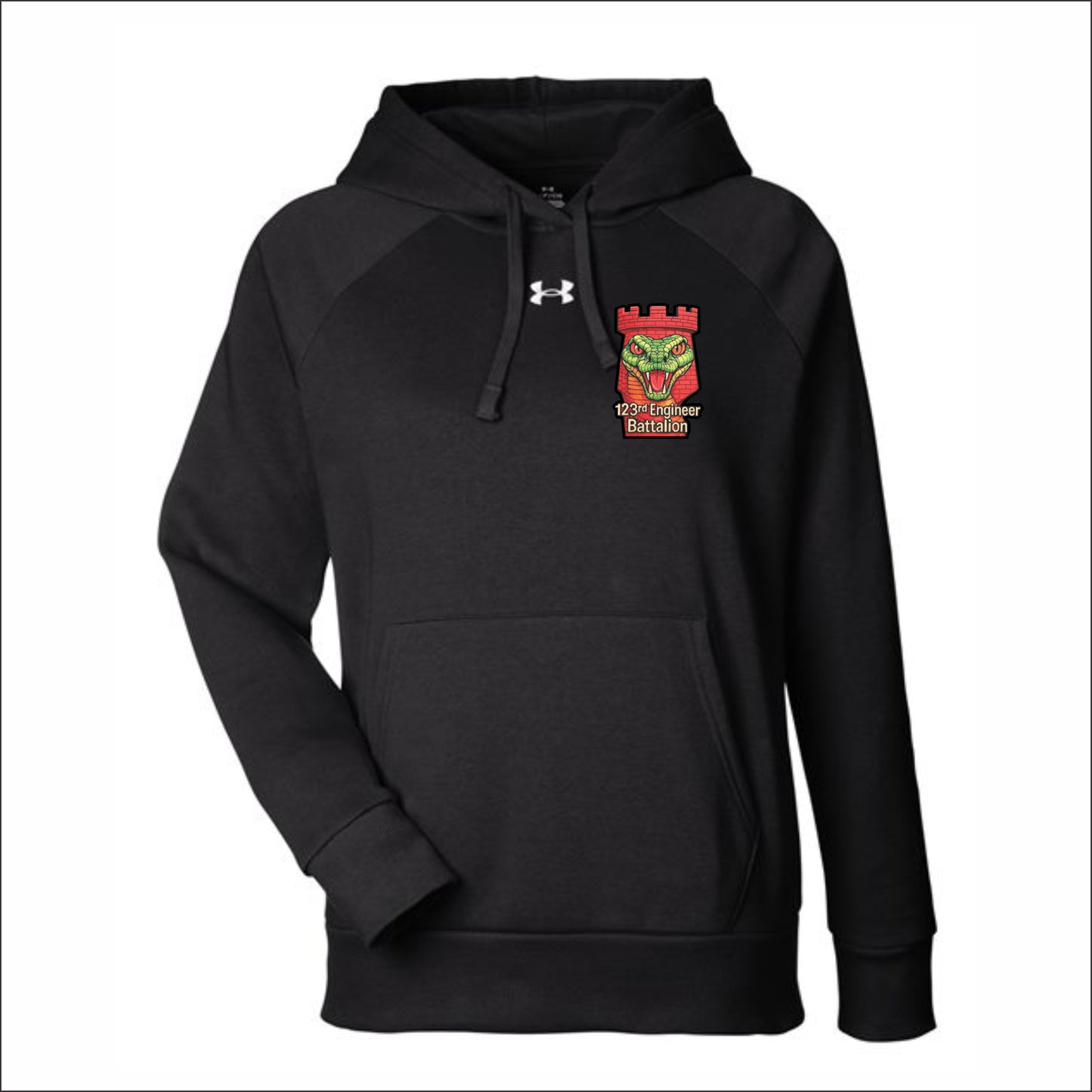 123rd Engineer Battalion Ladies Under Armour Rival Hooded Sweatshirt - Design A