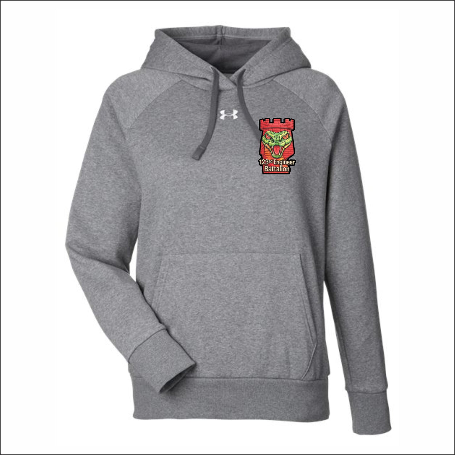 123rd Engineer Battalion Ladies Under Armour Rival Hooded Sweatshirt - Design A