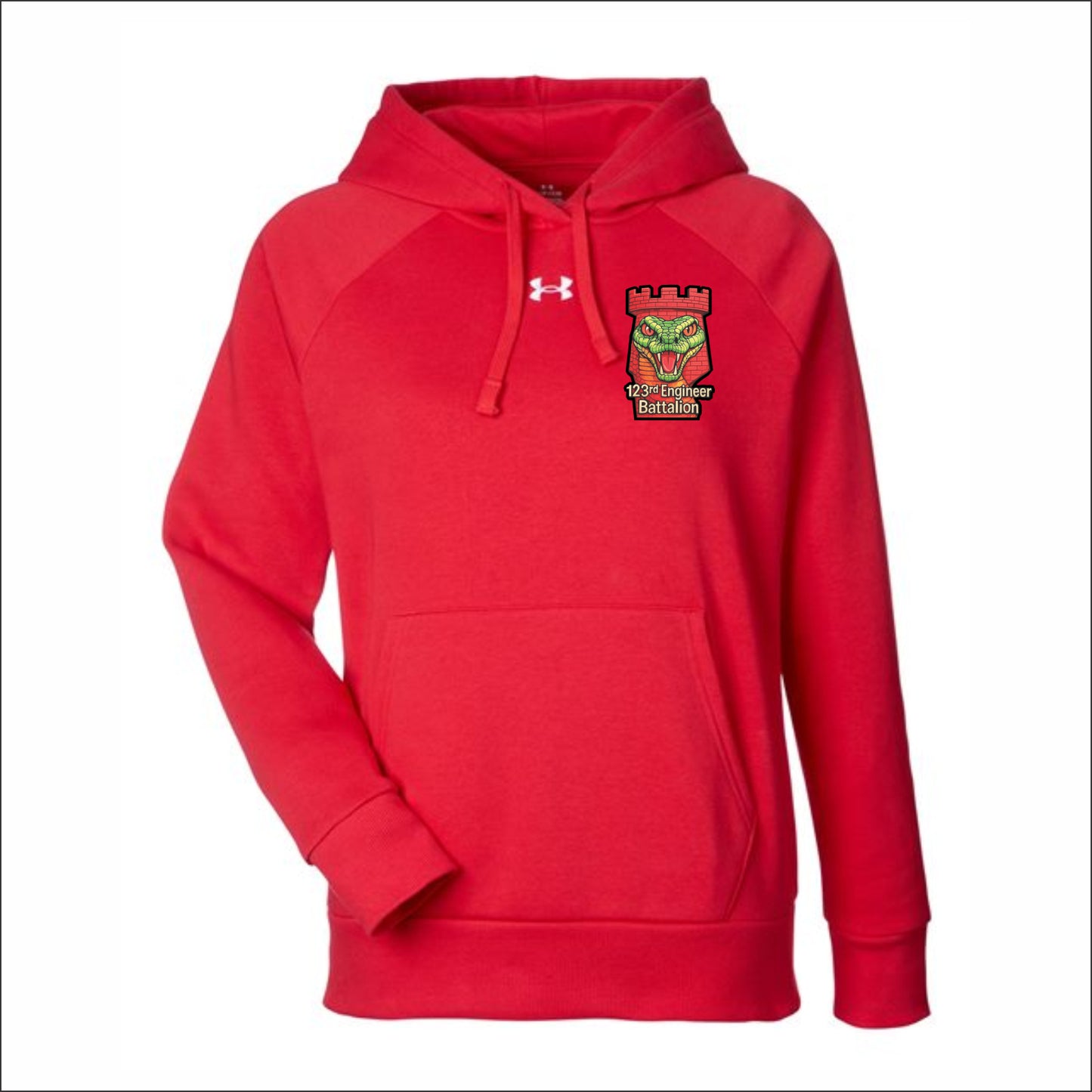 123rd Engineer Battalion Ladies Under Armour Rival Hooded Sweatshirt - Design A