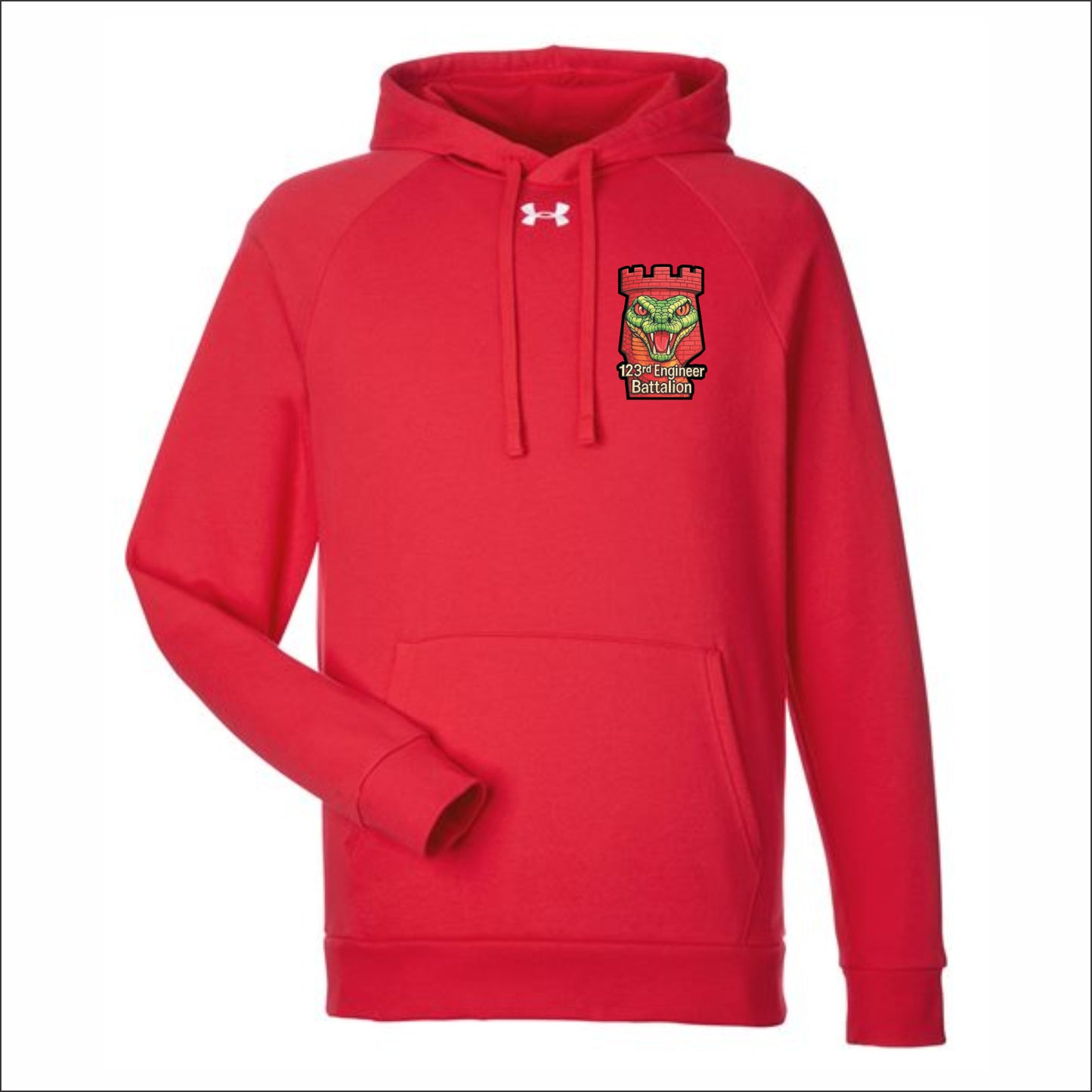 123rd Engineer Battalion Under Armour Rival Hooded Sweatshirt - Design B