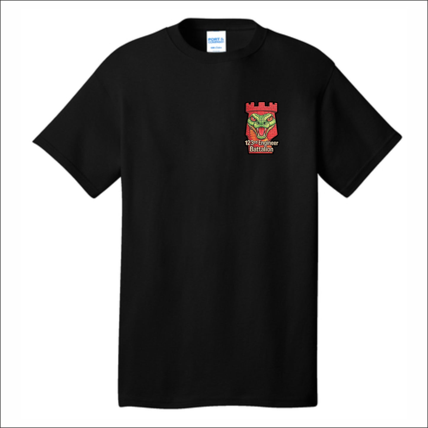 123rd Engineer Battalion Short Sleeve T-shirt - Design A