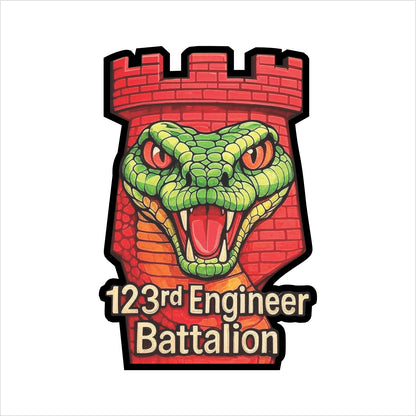 123rd Engineer Battalion NIKE Dri-Fit Performance T-shirt - Design A