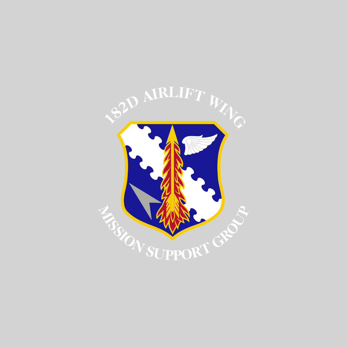 182nd Airlift Wing Hooded Sweatshirt