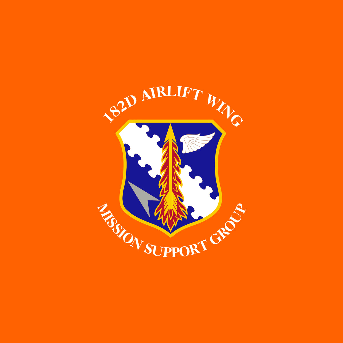 182nd Airlift Wing Hooded Sweatshirt