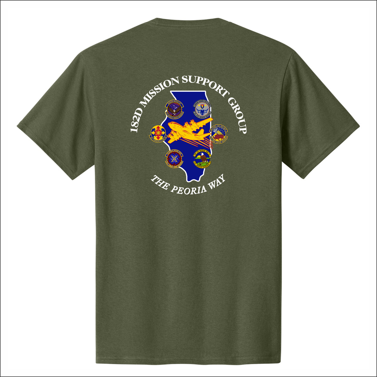 182nd Airlift Wing Short Sleeve T-shirt