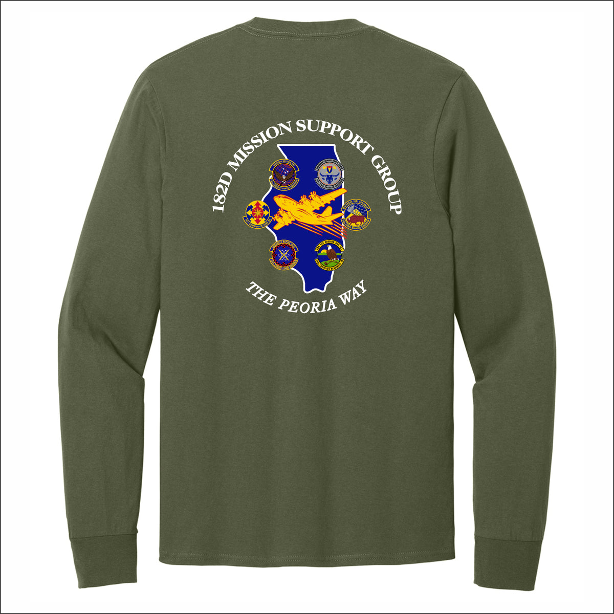182nd Airlift Wing Long Sleeve T-shirt