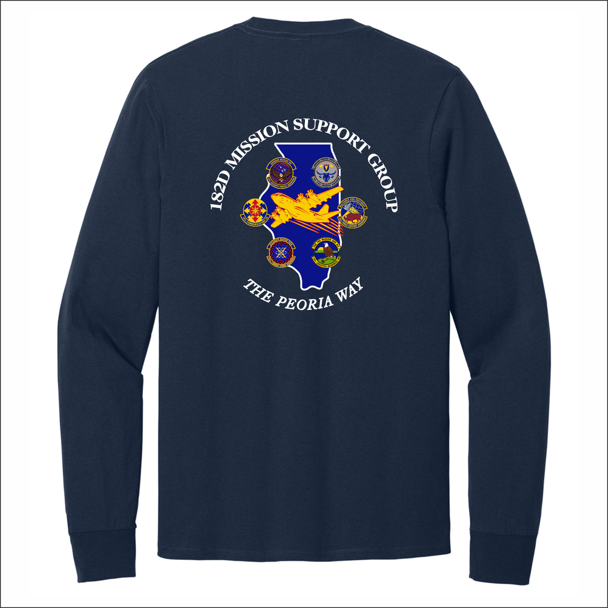 182nd Airlift Wing Long Sleeve T-shirt