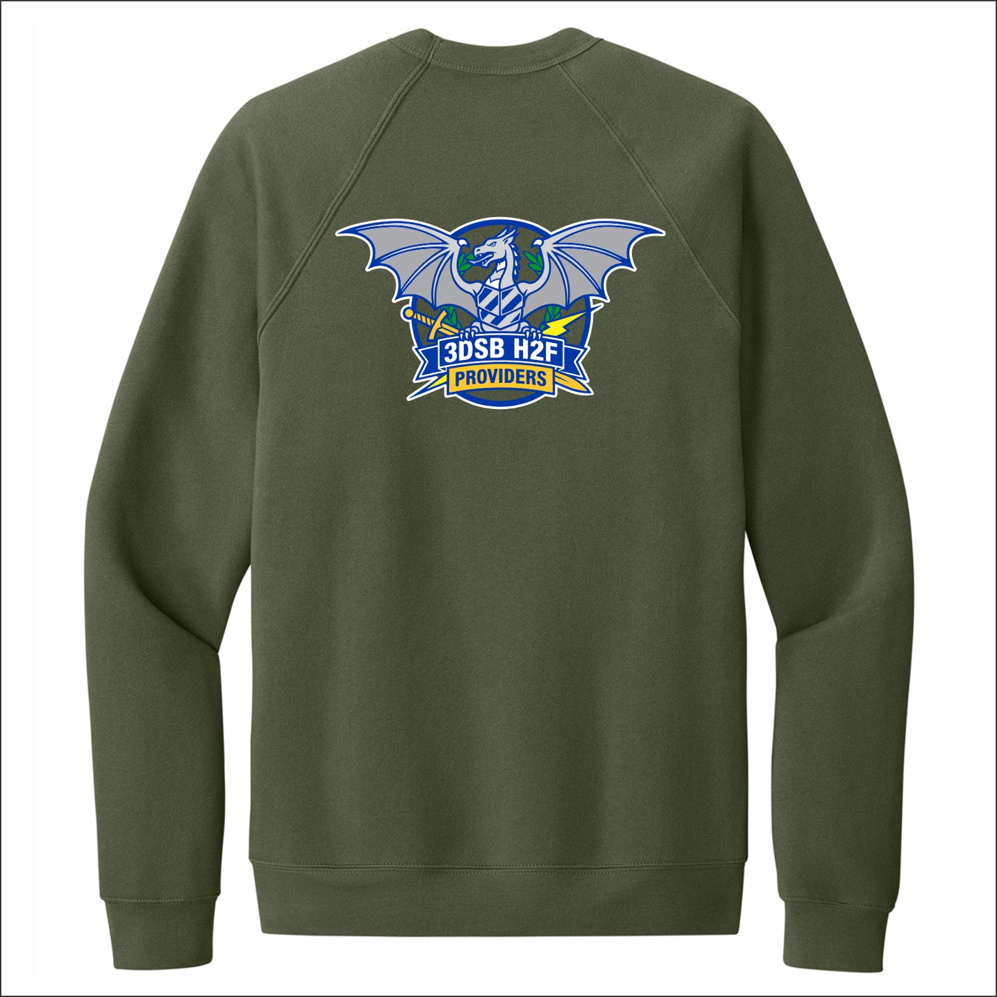 3DSB H2F Sponge Fleece Raglan Crewneck Sweatshirt
