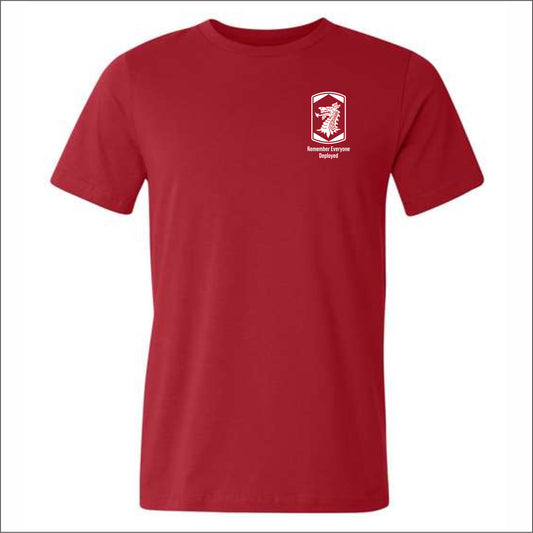 404th MEB Soft Jersey Short Sleeve T-shirt RED