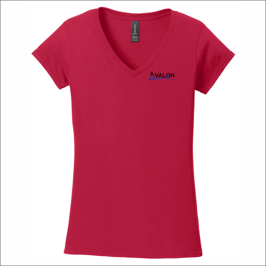 Avalon Ladies Softstyle Short Sleeve V-Neck T-Shirt