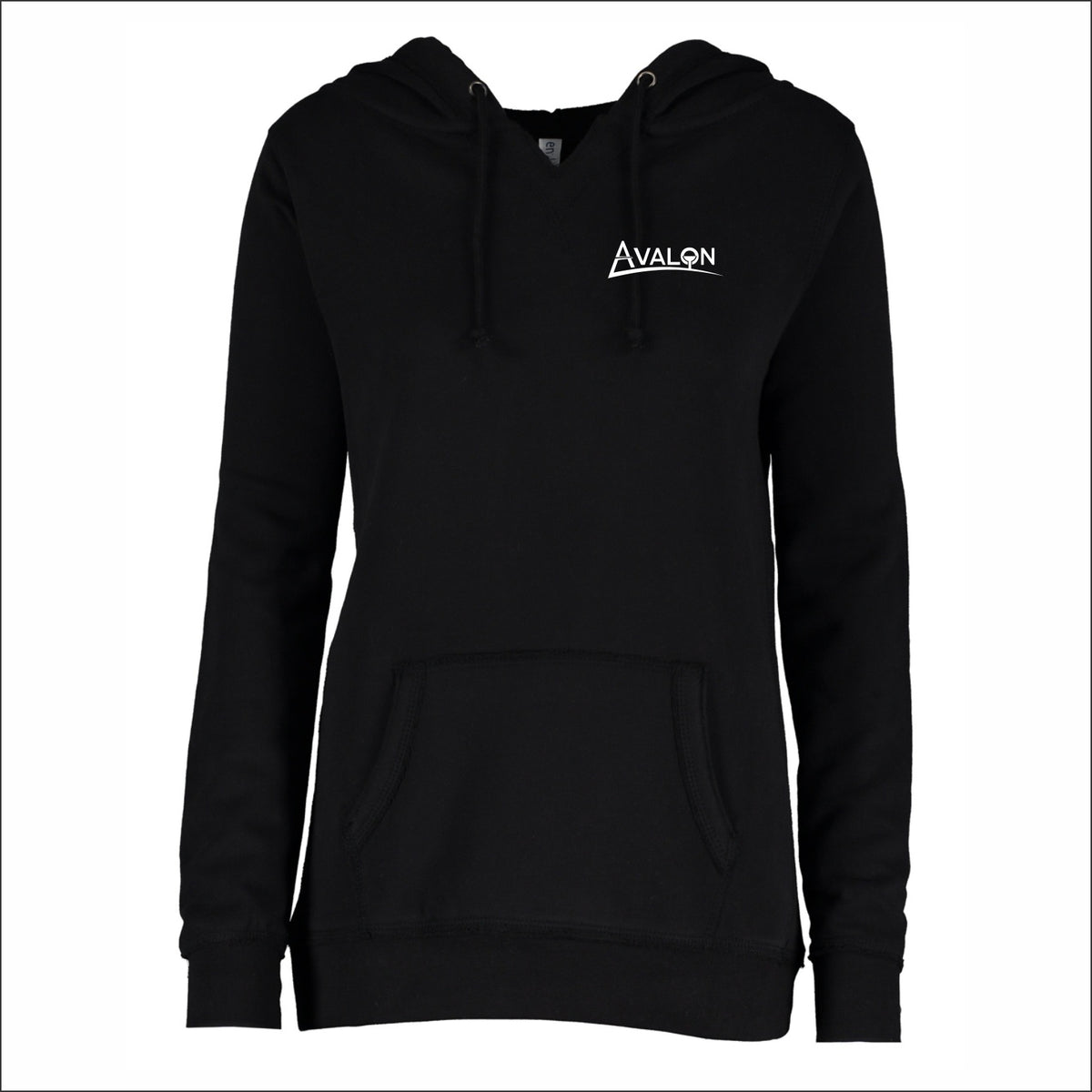 Avalon Ladies V-Notch Hooded Sweatshirt