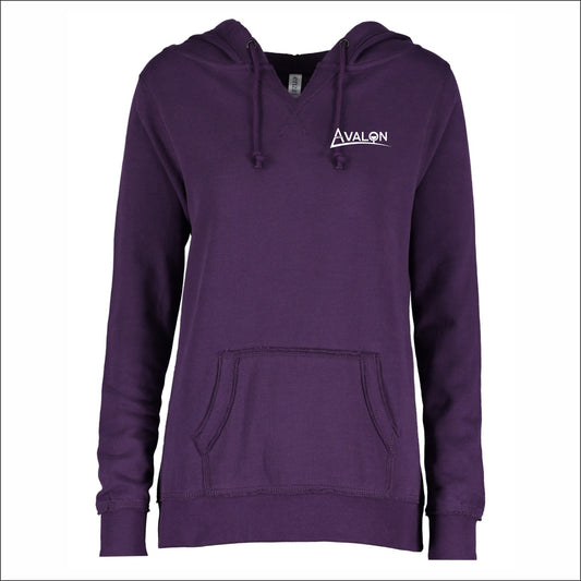Avalon Ladies V-Notch Hooded Sweatshirt
