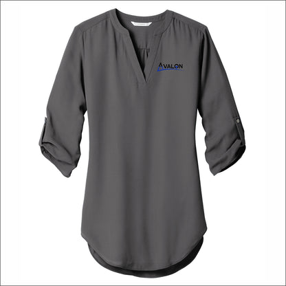 Avalon Ladies 3/4 Sleeve Tunic Blouse