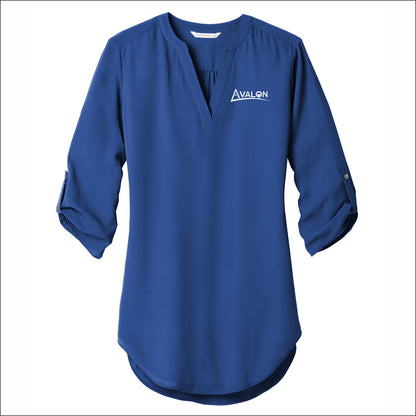 Avalon Ladies 3/4 Sleeve Tunic Blouse