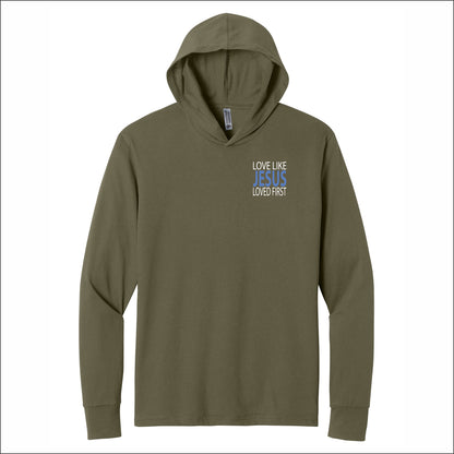 BFC Next Level Apparel® CVC Long Sleeve Hoodie - Des. A