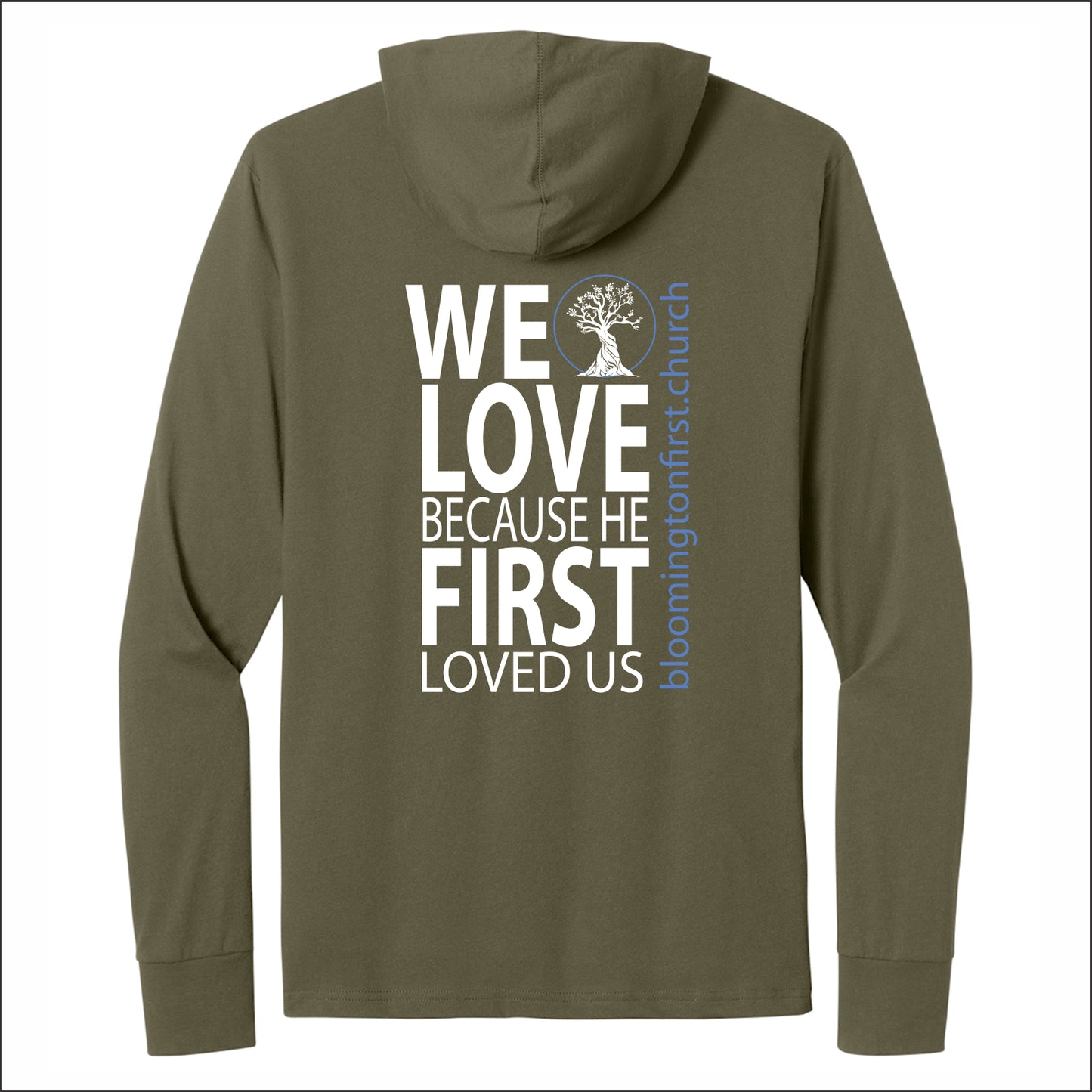 BFC Next Level Apparel® CVC Long Sleeve Hoodie - Des. A