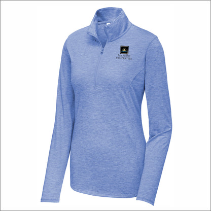 Bay to Bay Properties Ladies Tri-Blend Wicking 1/4-Zip Pullover