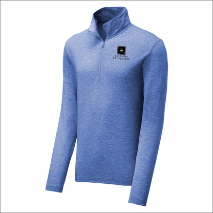 Bay to Bay Properties Sport-Wick Tri-Blend Wicking 1/4-Zip Pullover