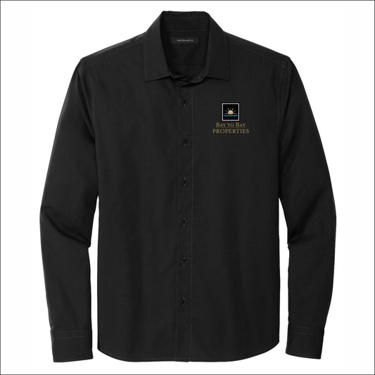Bay to Bay Properties Long Sleeve Stretch Woven Shirt