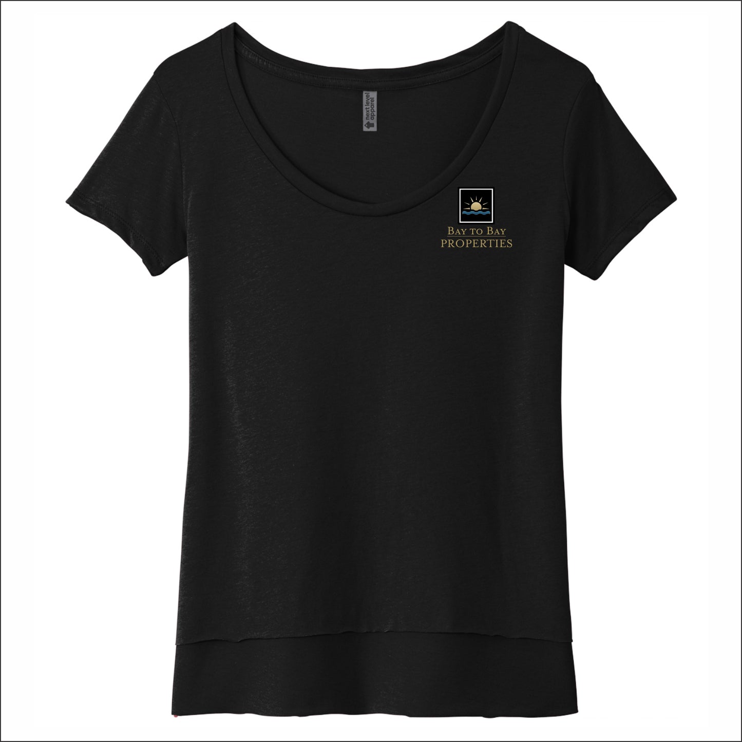 Bay to Bay Properties Next Level Women’s Festival Scoop Neck Tee