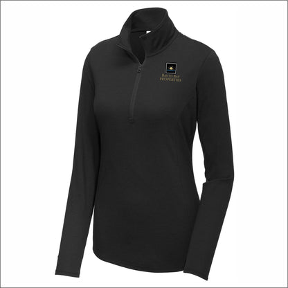 Bay to Bay Properties Ladies Tri-Blend Wicking 1/4-Zip Pullover