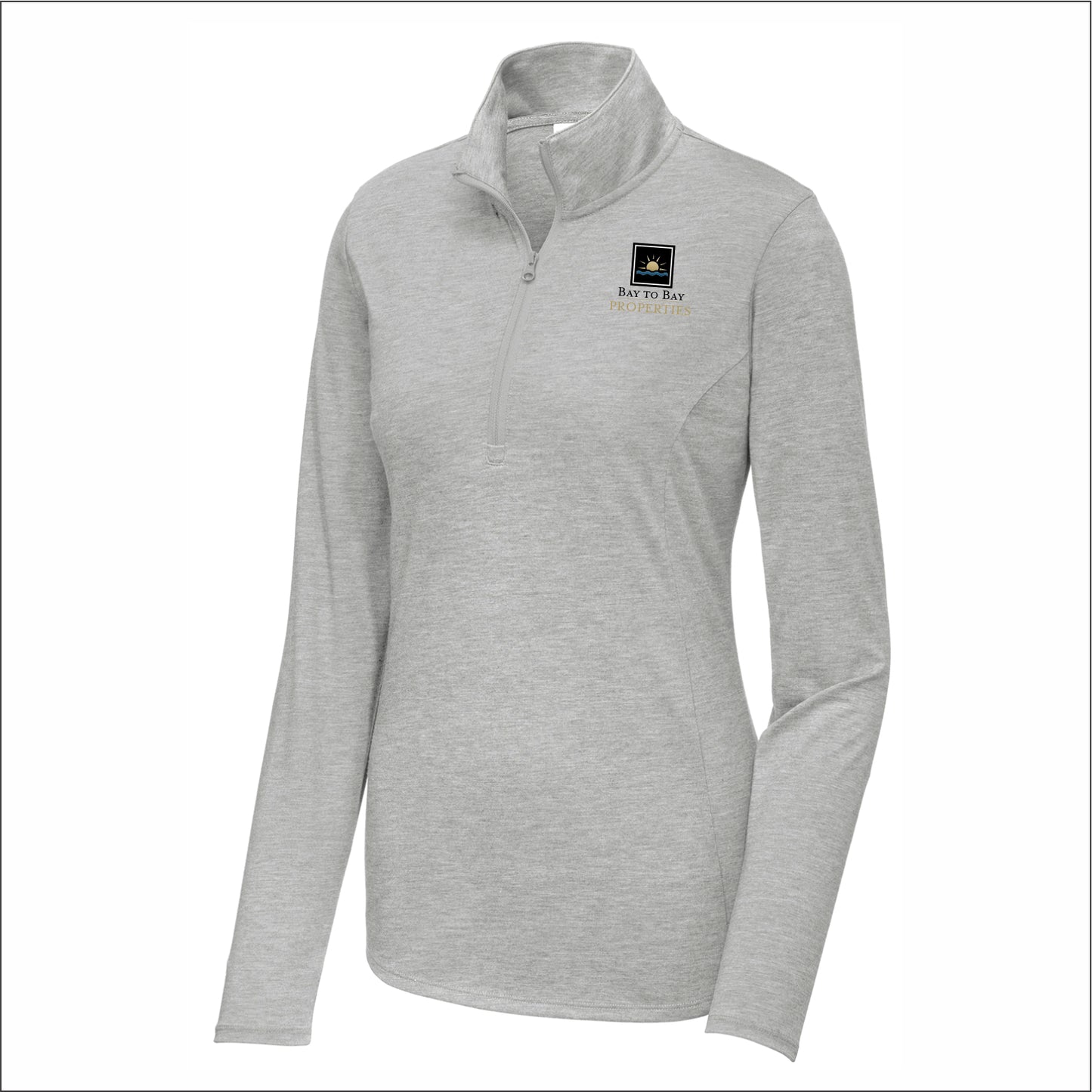 Bay to Bay Properties Ladies Tri-Blend Wicking 1/4-Zip Pullover