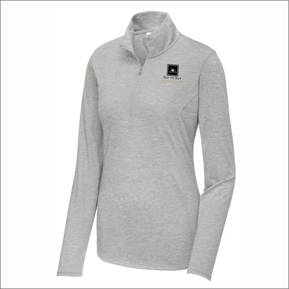 Bay to Bay Properties Ladies Tri-Blend Wicking 1/4-Zip Pullover