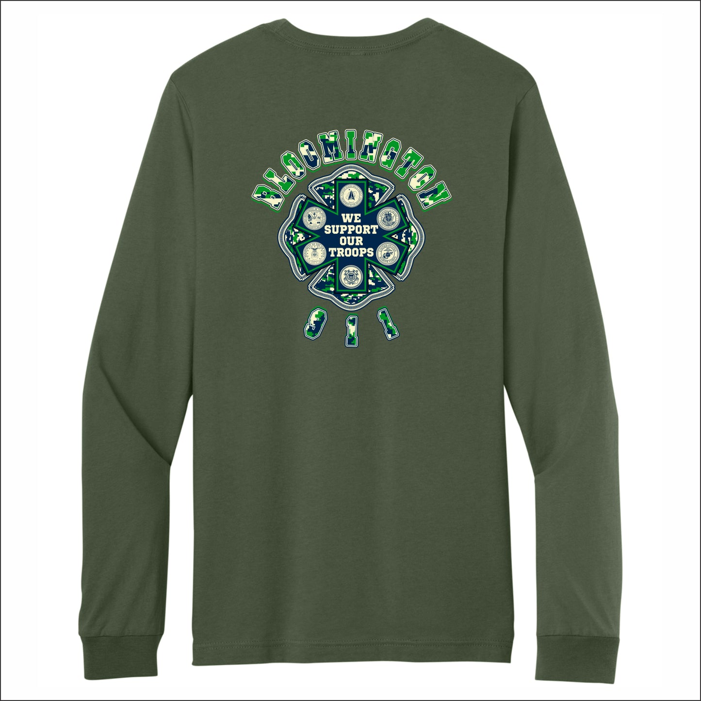 Bloomington Dispatch Soft Jersey Long Sleeve T-shirt - Design D