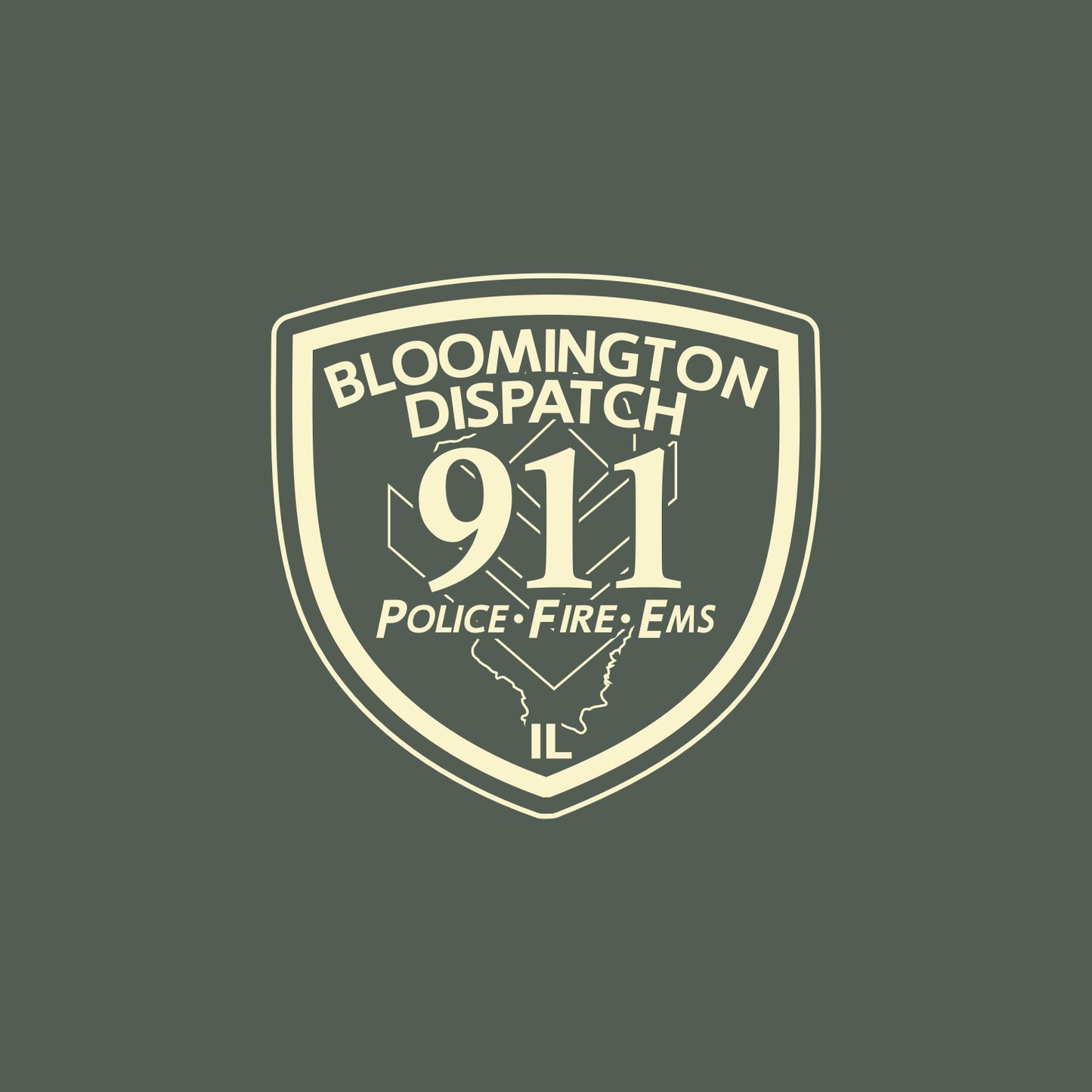 Bloomington Dispatch Soft Jersey Long Sleeve T-shirt - Design D