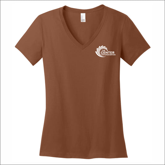 Center For Human Services Ladies Perfect V-Neck T-shirt