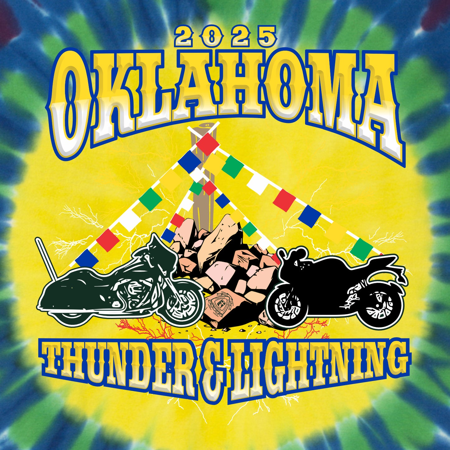 CMA Oklahoma Window Tie-Dye Short Sleeve T-shirt