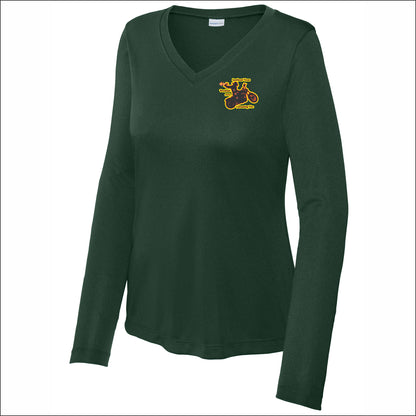 CMA SE TX Ladies Long Sleeve V-Neck Performance T-shirt