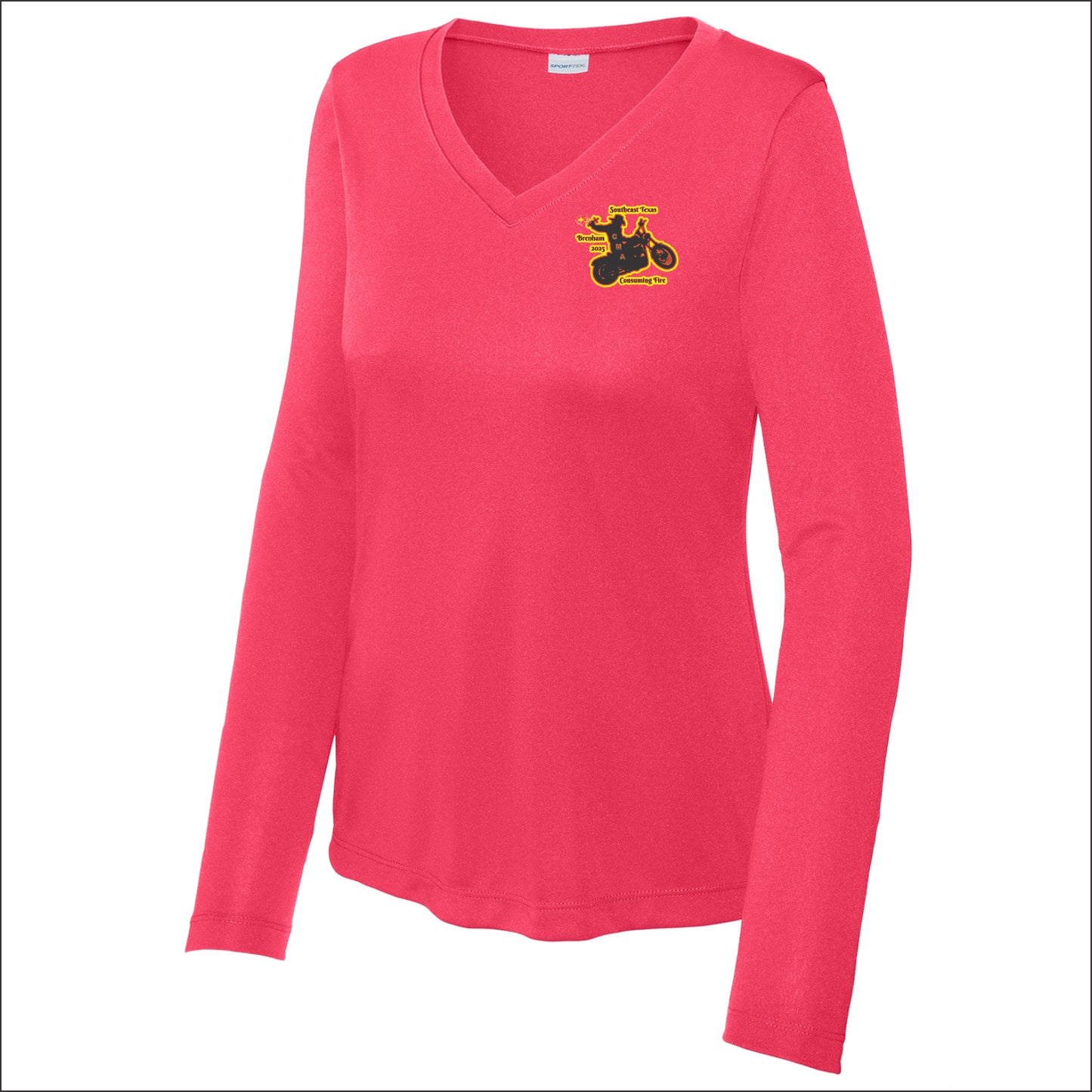 CMA SE TX Ladies Long Sleeve V-Neck Performance T-shirt