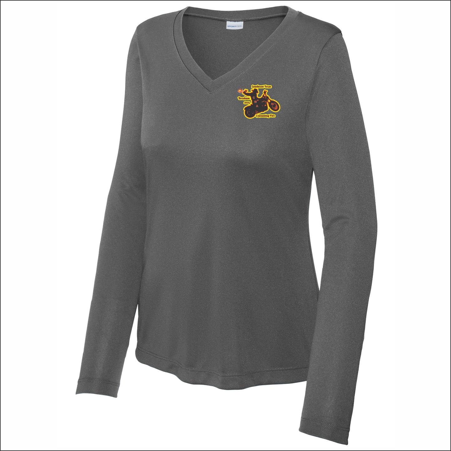 CMA SE TX Ladies Long Sleeve V-Neck Performance T-shirt