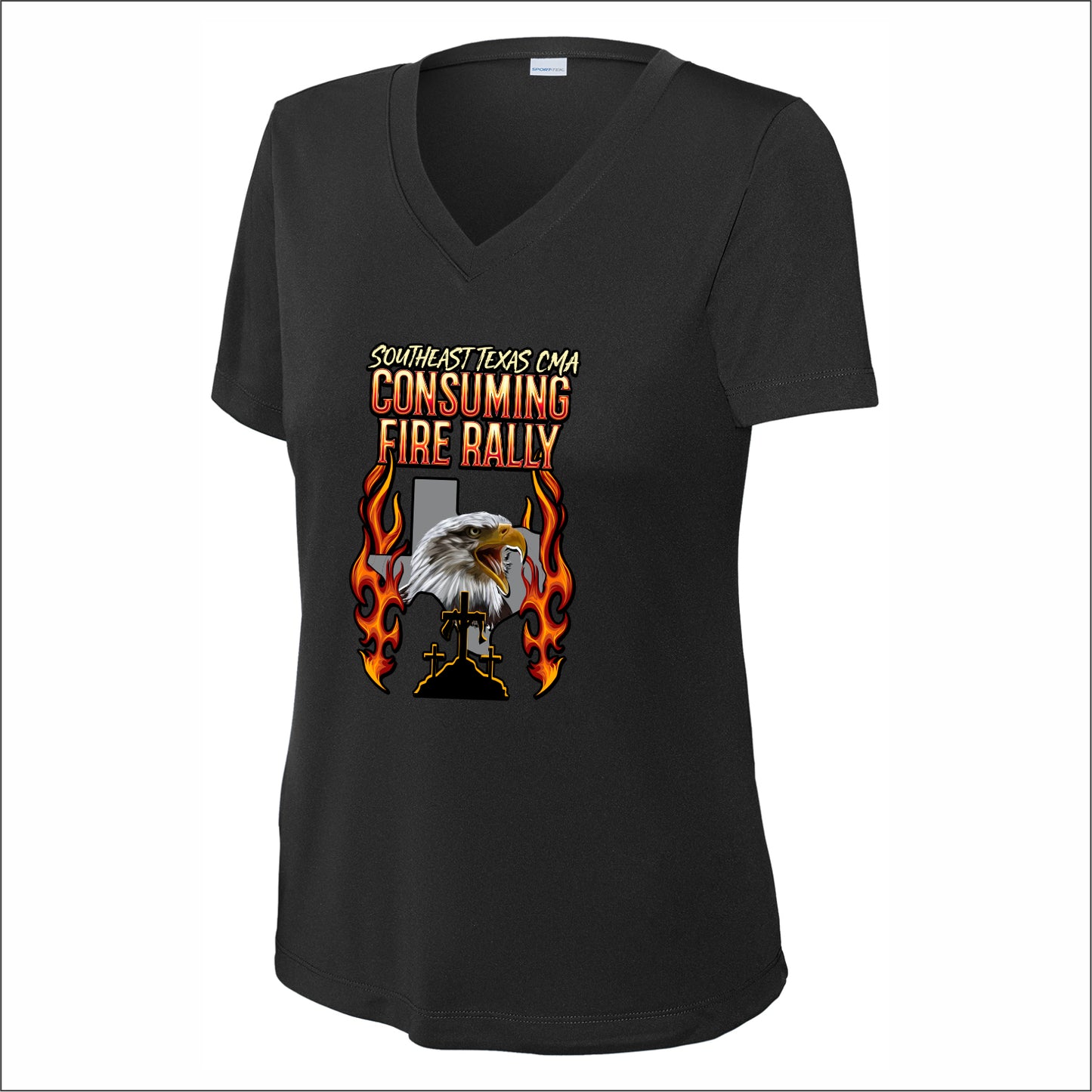 CMA SE TX Ladies Performance V-Neck T-shirt