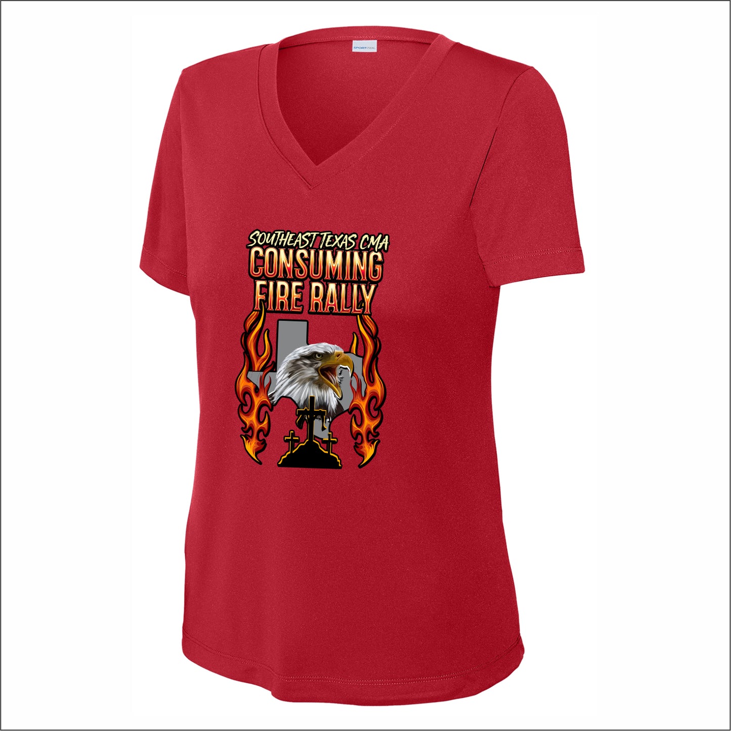 CMA SE TX Ladies Performance V-Neck T-shirt