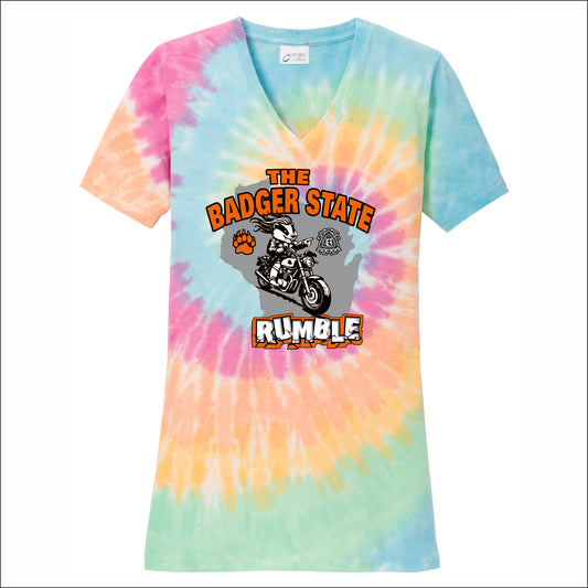 CMA Wisconsin Ladies Tie-Dye V-Neck Tee