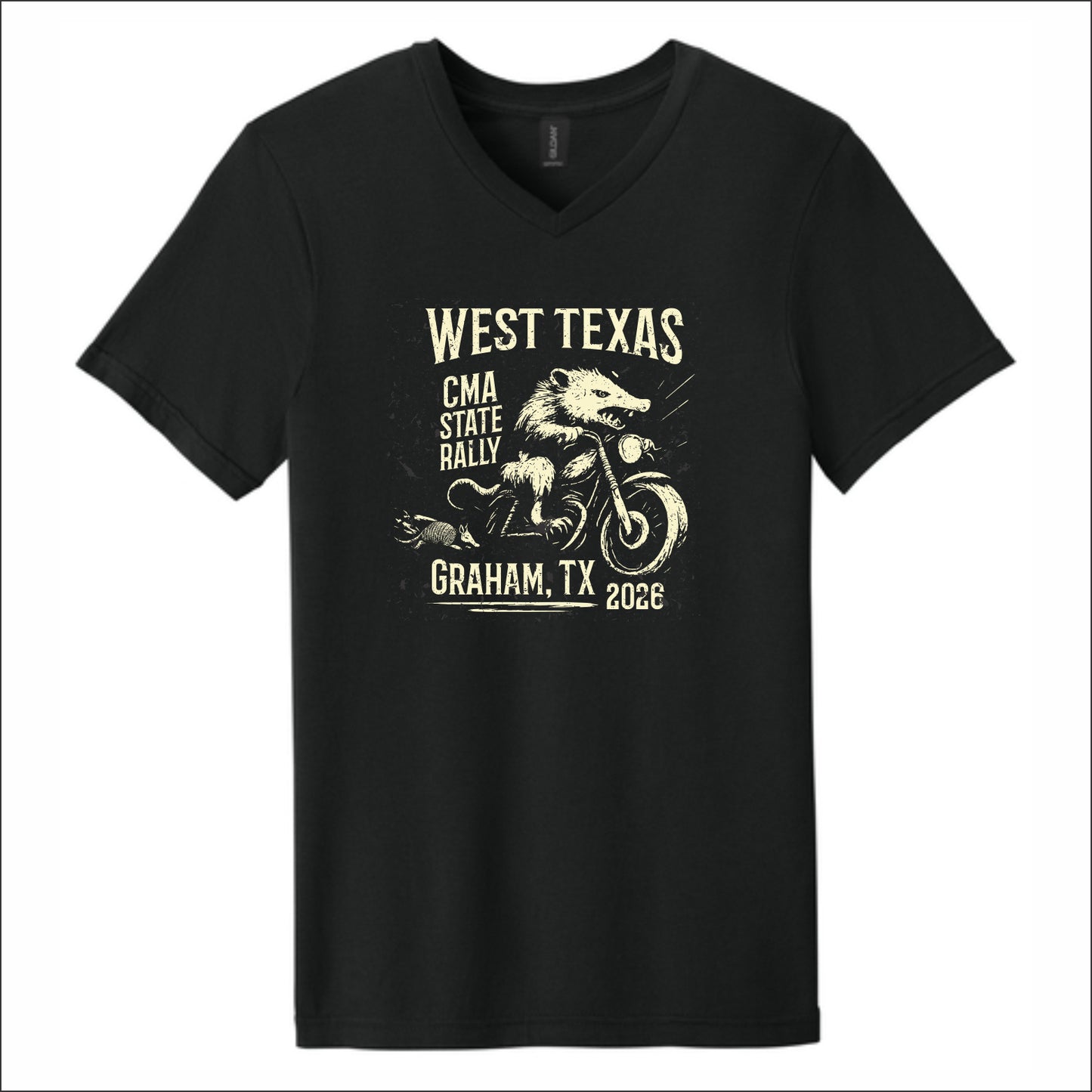 CMA West Texas Softstyle Short Sleeve V-Neck T-Shirt