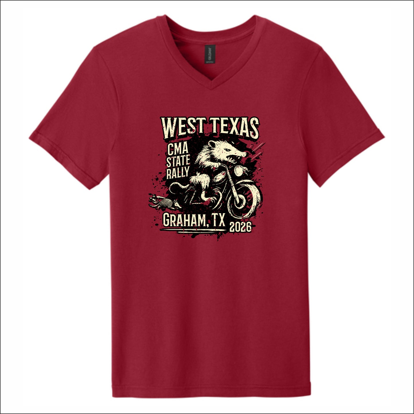 CMA West Texas Softstyle Short Sleeve V-Neck T-Shirt