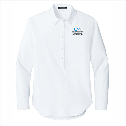 CMI Mercer+Mettle Women’s Long Sleeve Modern Oxford Shirt