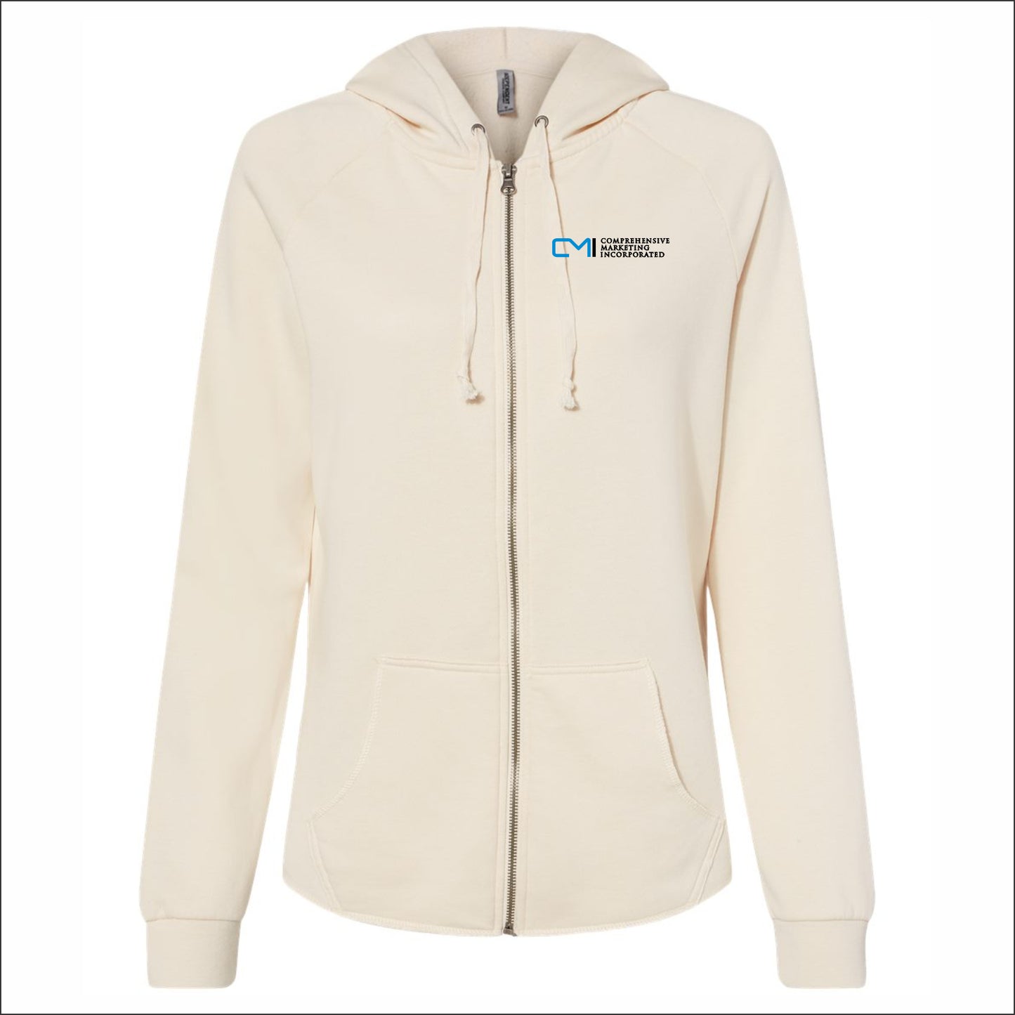 CMI Ladies Wave Wash Full-Zip Hooded Sweatshirt