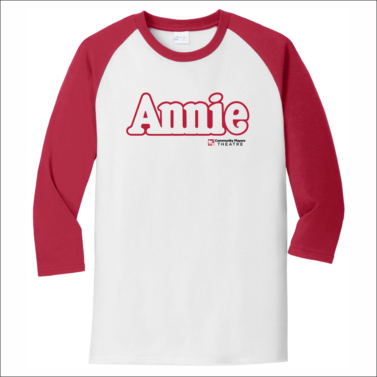 Community Players Theatre Core Blend 3/4-Sleeve Raglan Tee