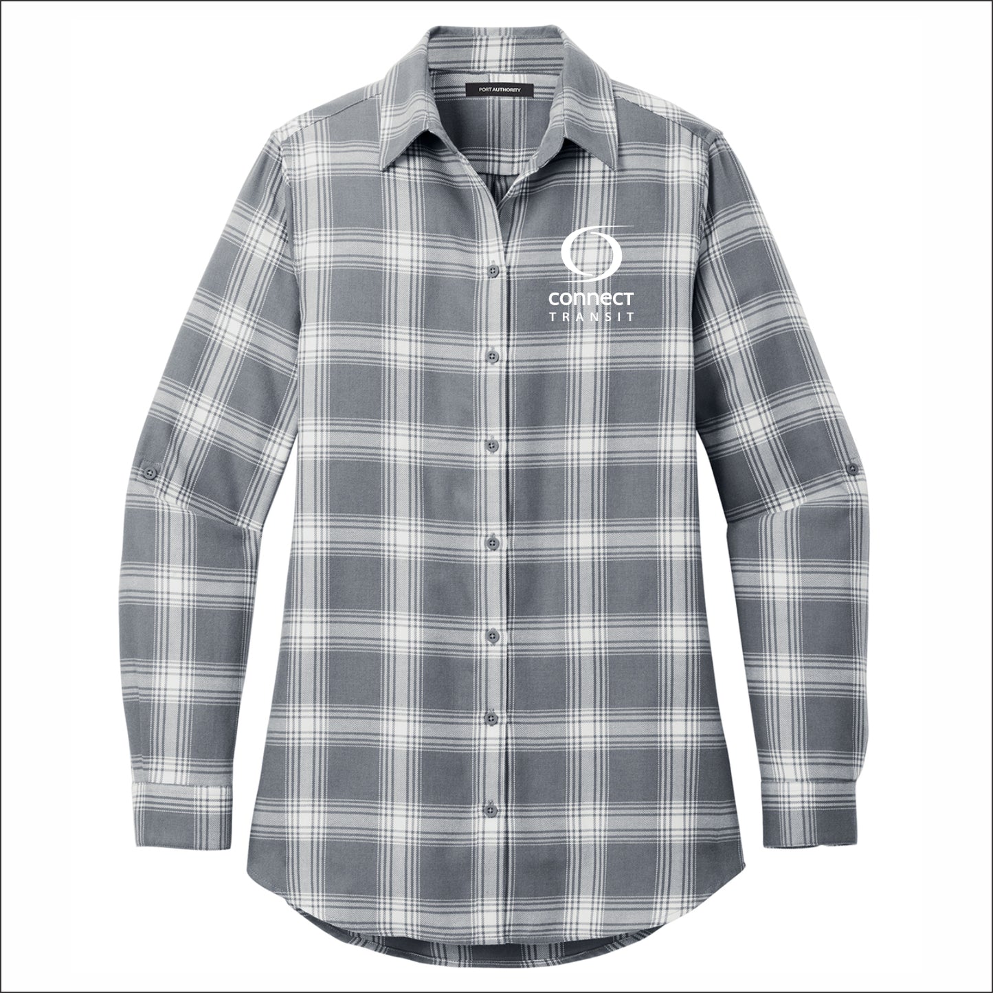 Connect Transit Ladies Plaid Flannel Tunic
