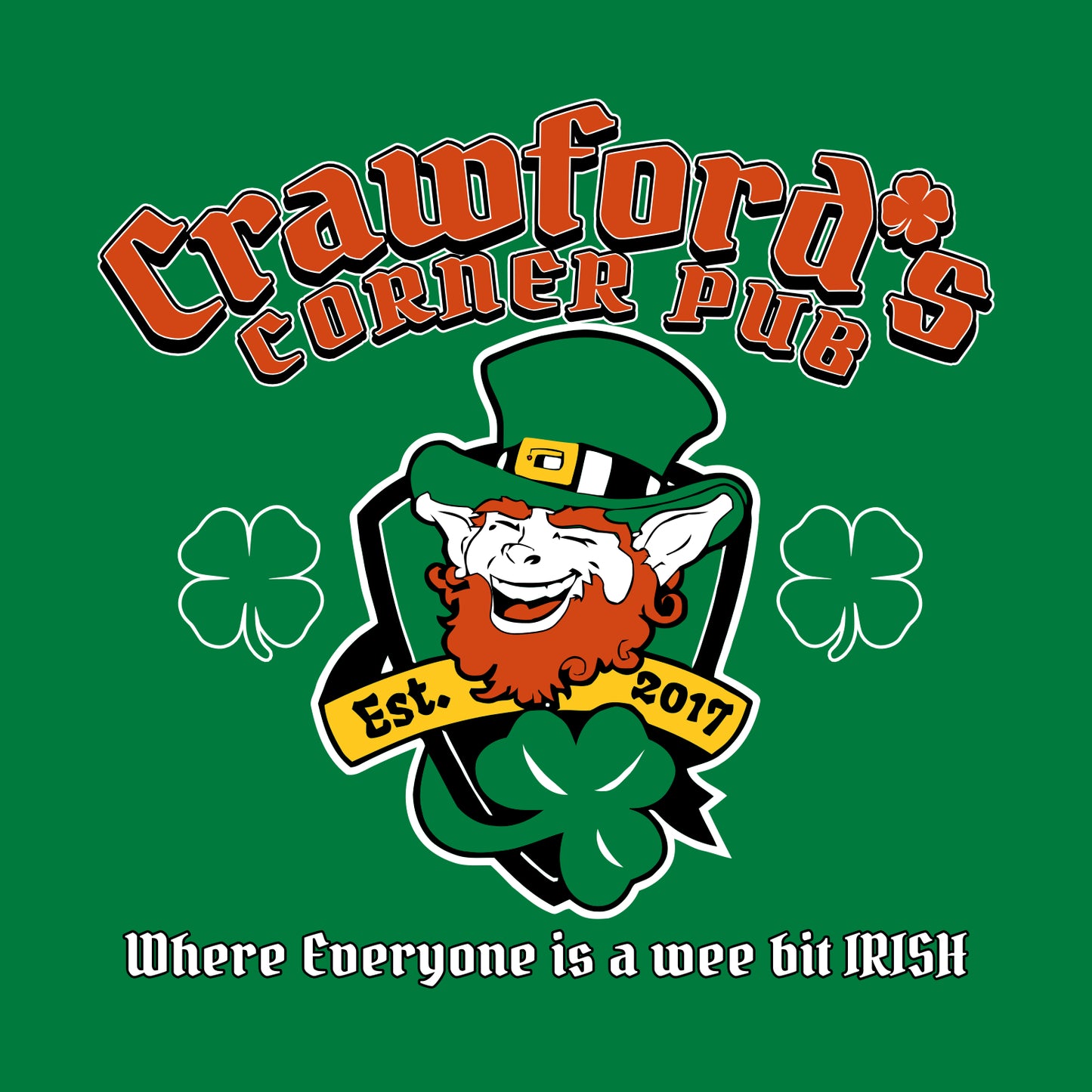 Crawford's Pub Gildan Hooded Sweatshirt - Design C