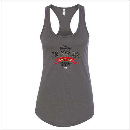 DR McKay’s Bar Ladies Ideal Racerback Tank - Design A