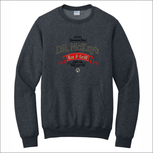 DR McKay’s Bar Crewneck Pouch Pocket Sweatshirt