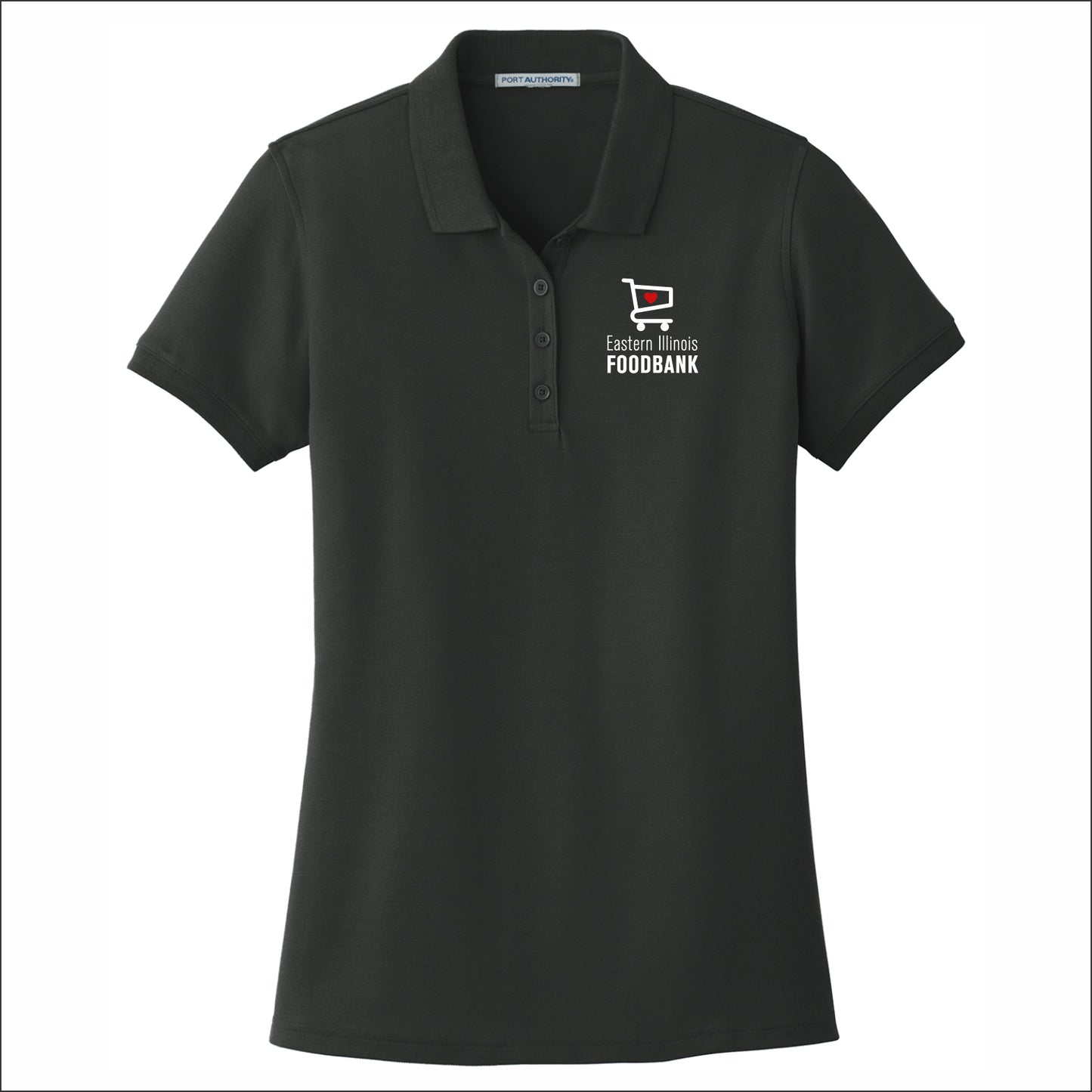 Eastern IL Food Bank Ladies Classic Pique Short Sleeve Polo Shirt