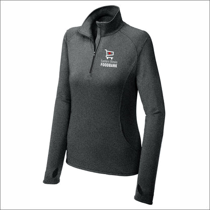 Eastern IL Food Bank Ladies Stretch 1/2 Zip Performance
